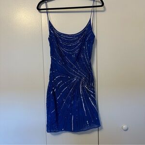 ASOS Embellished Sequin Mini Dress | Royal Blue
